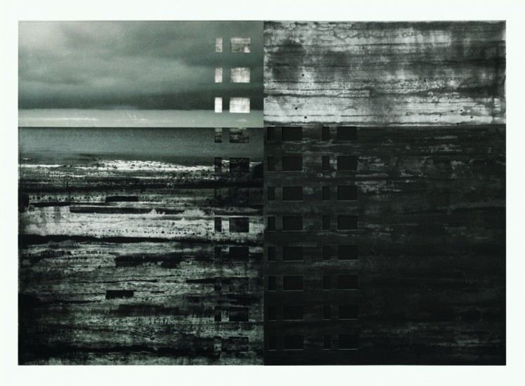Z cyklu 48,5 | akwatinta, szablon, druk cyfrowy, tech. własna | 100x70cm | 2016